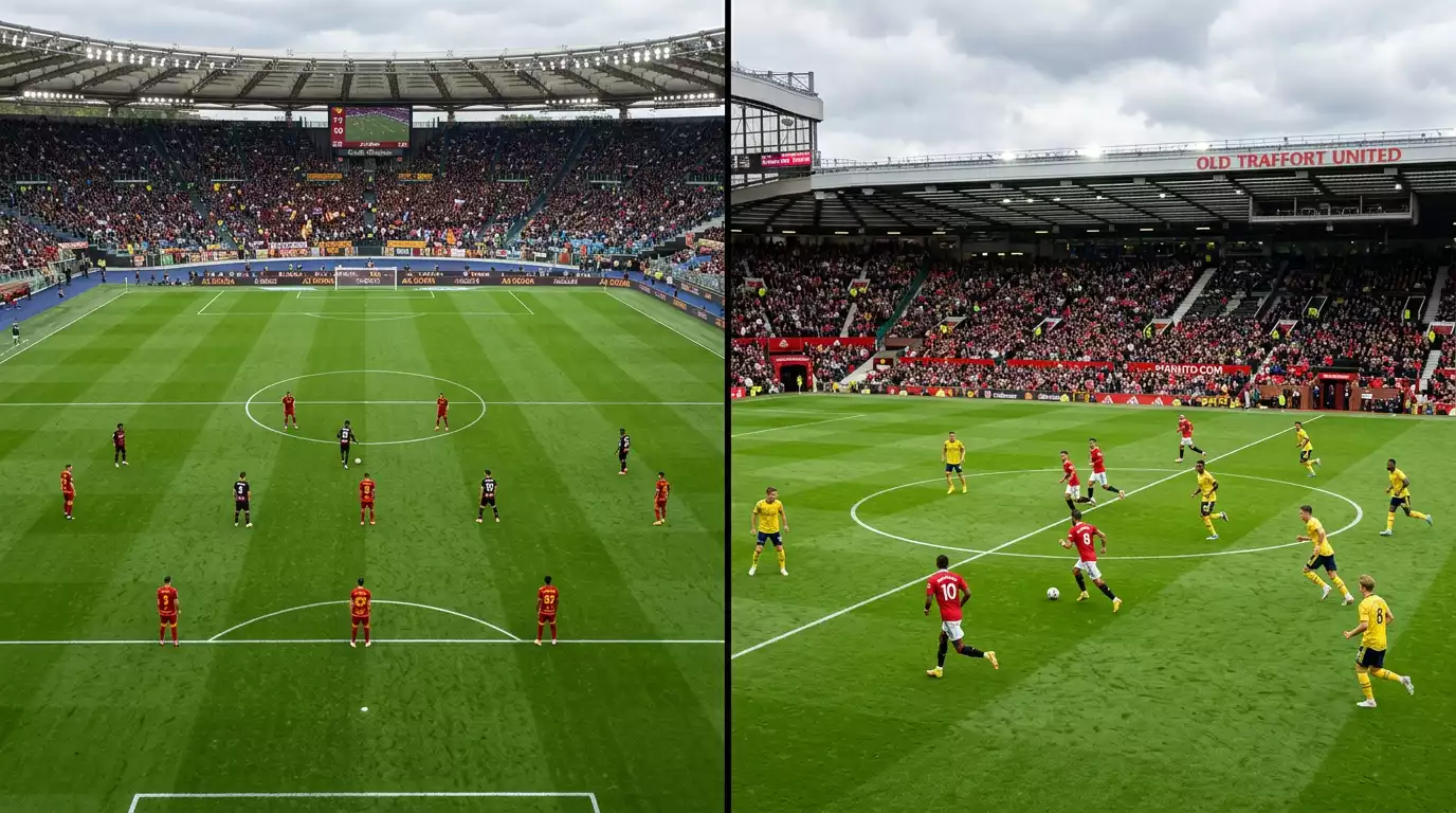 Comparativa visual entre la Serie A y la Premier League para apuestas deportivas
