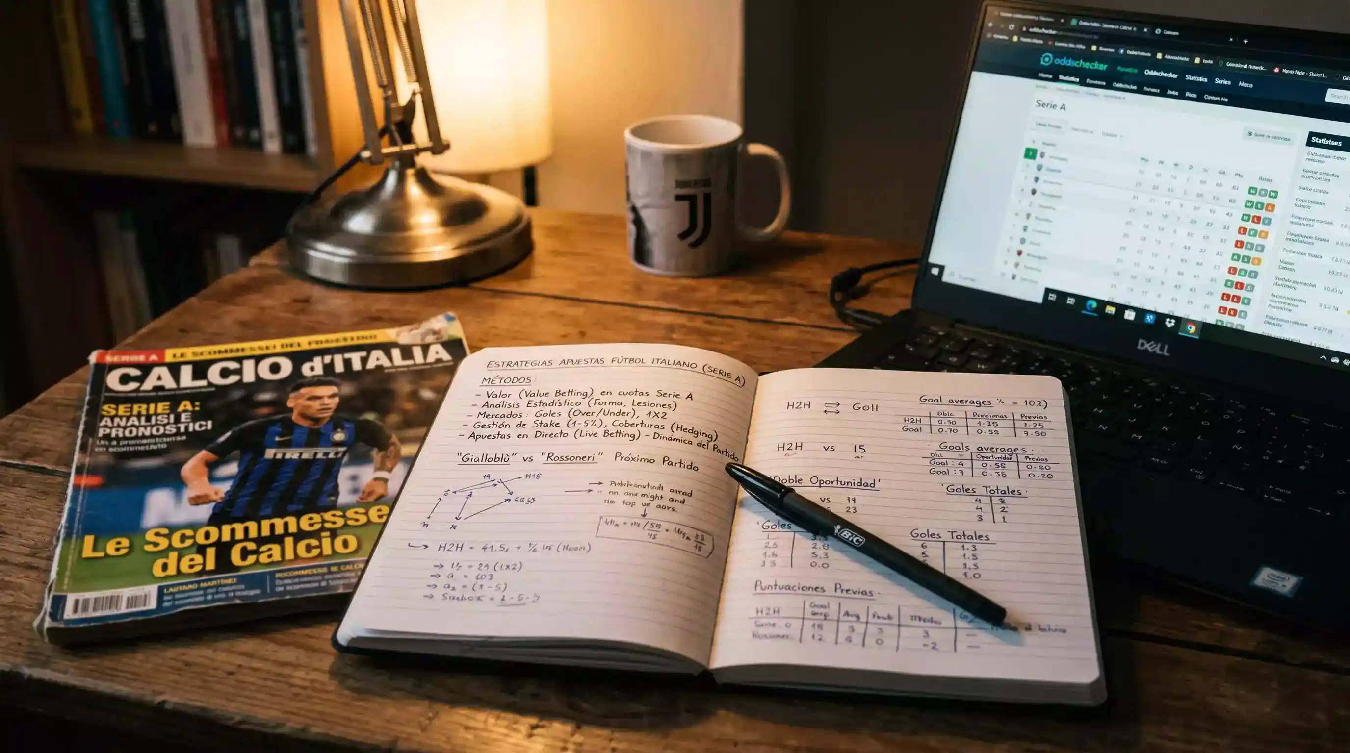 Estrategias apuestas futbol italiano Serie A metodos